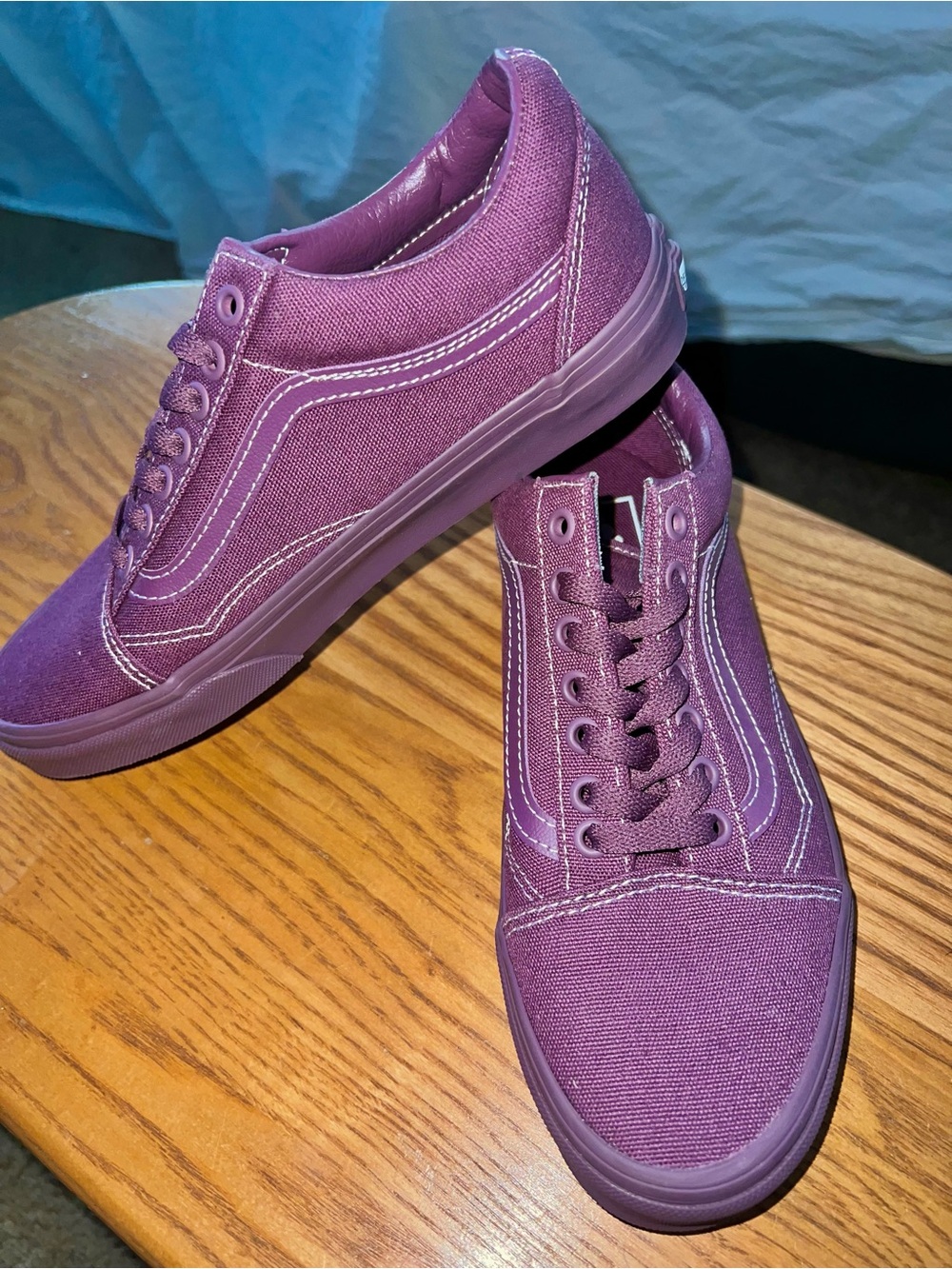 NEW Vans Old Skool Monochrome in Plum Wine Women’s size 8 Men’s size 6.5